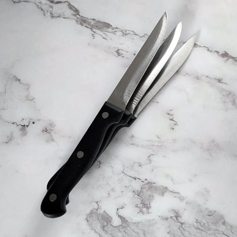 3 Couteaux à steak - Lame lisse 11cm-3
