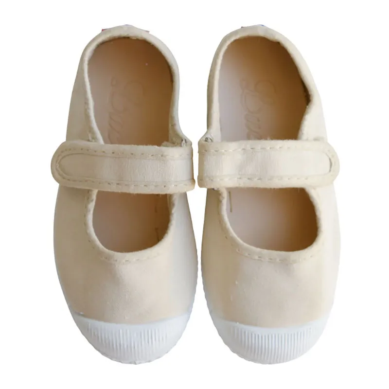 Chaussures en toiles ballerines Babies SCRATCH - Beige-0