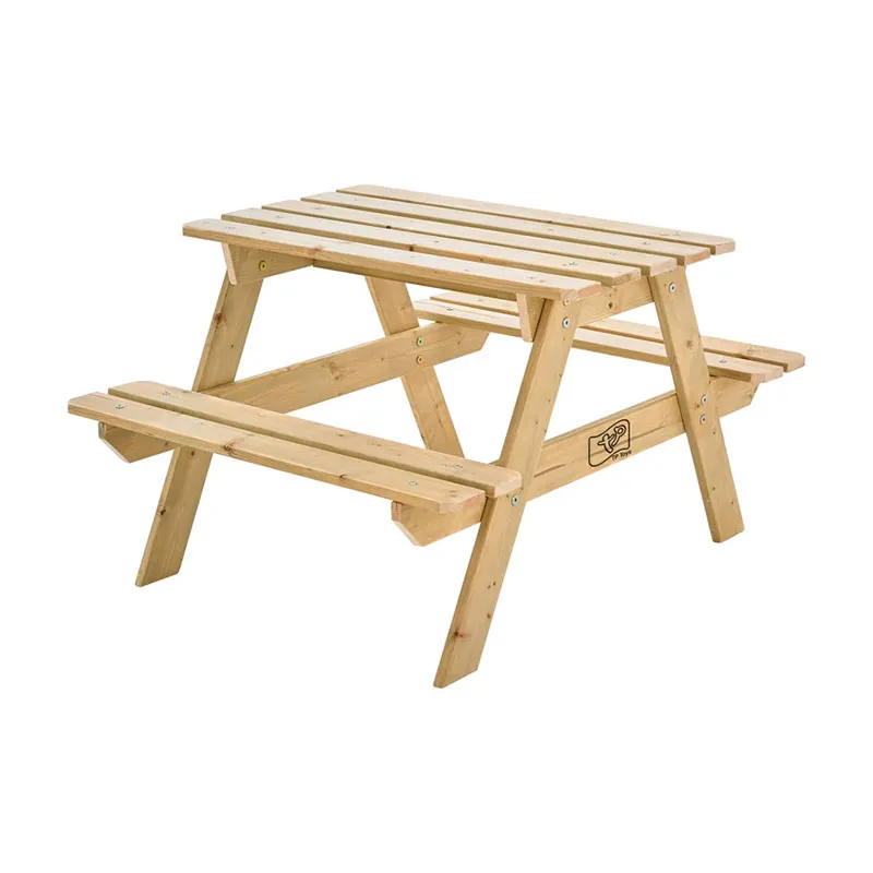 Table de pique-nique Forestiere bois - 90x70x50cm-5