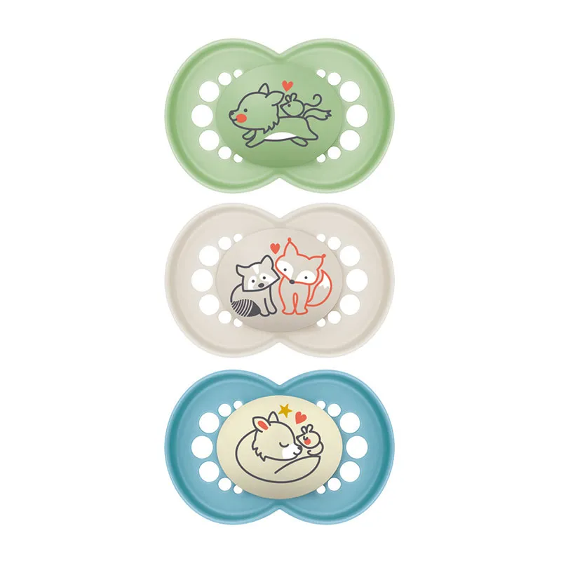 3 Sucettes Original Bleu + Boite - 18m+-0