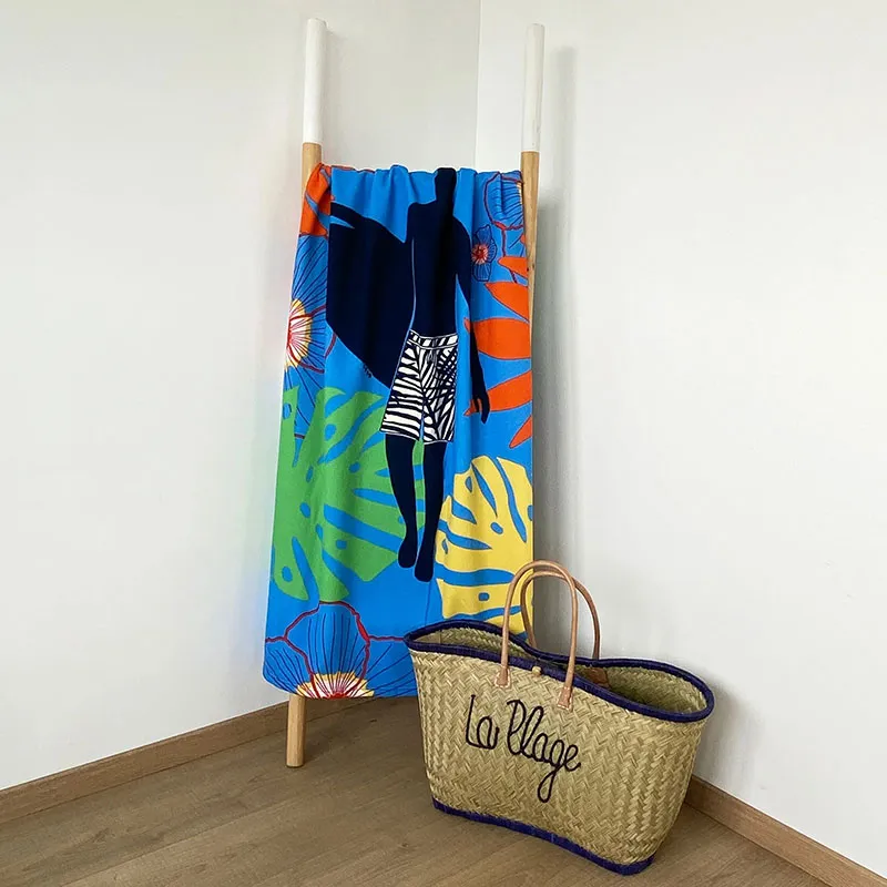 Serviette de plage Paulo Multicolore - 90x170cm-1