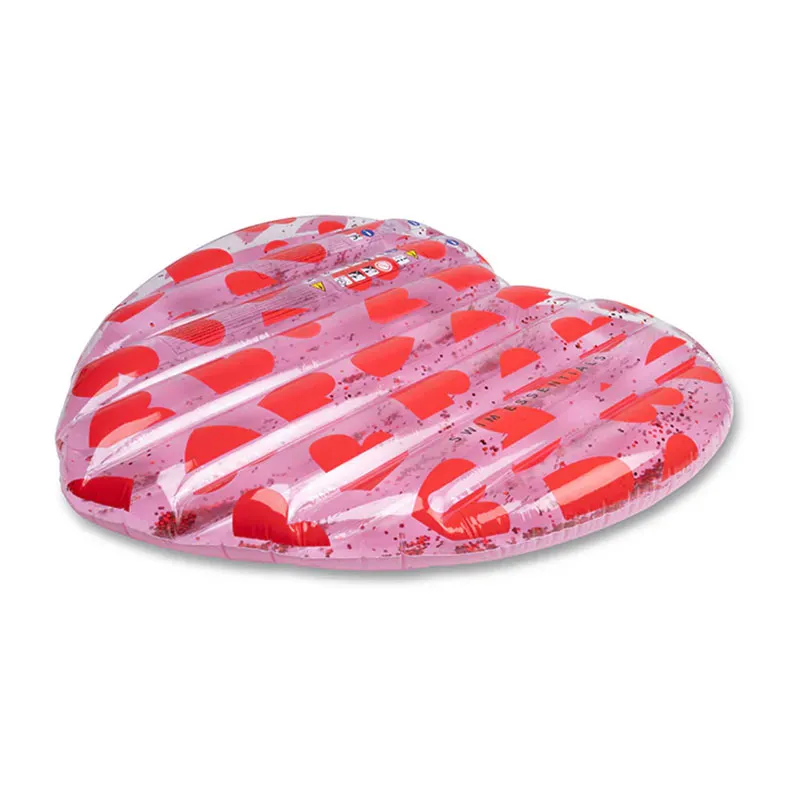 Matelas gonflable Cœur Rose/Rouge 150cm - 6+-1