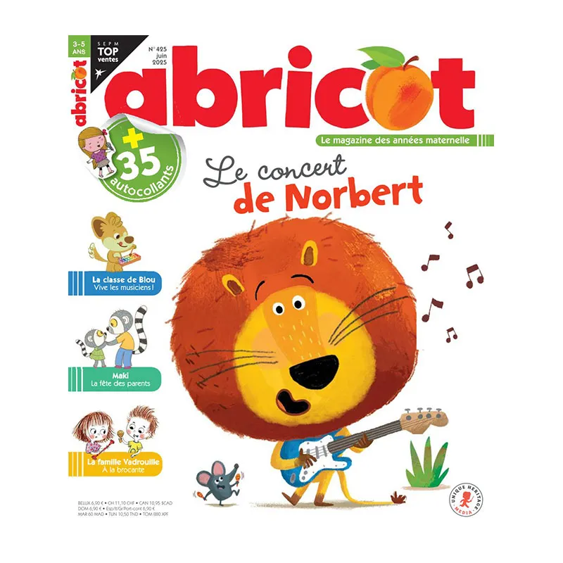 Abo.1an Abricot + 2 HS 14n° - 3-5+-1