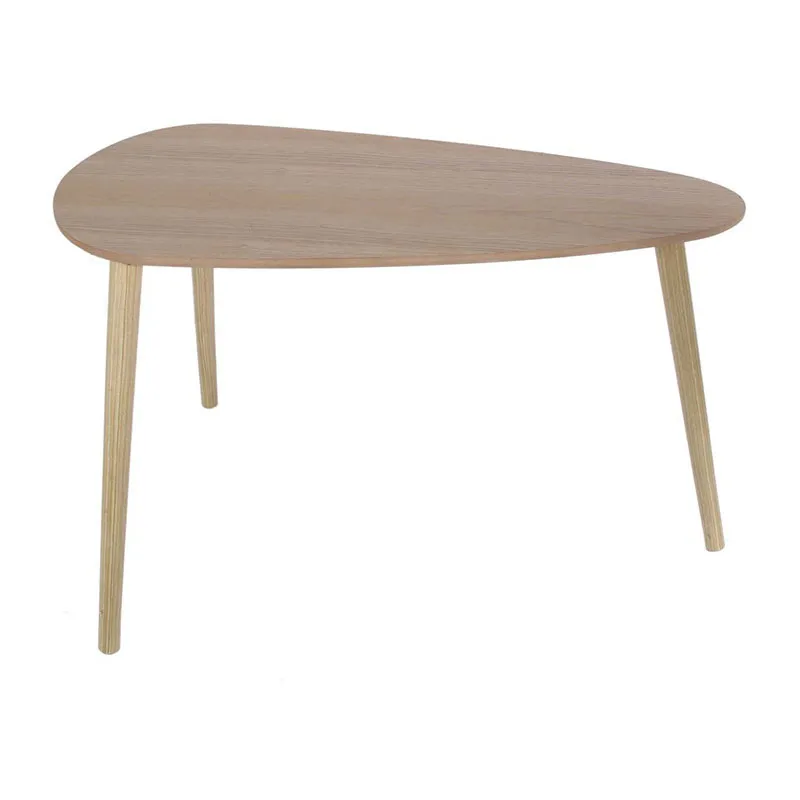 2 Tables gigognes Galet Bois Beige - 40/45cm-2