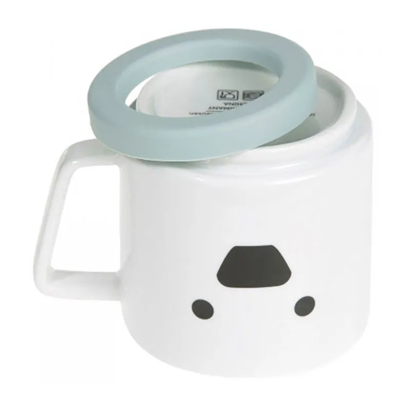 Tasse en Porcelaine/Silicone Chien Bleu - 36m+-2