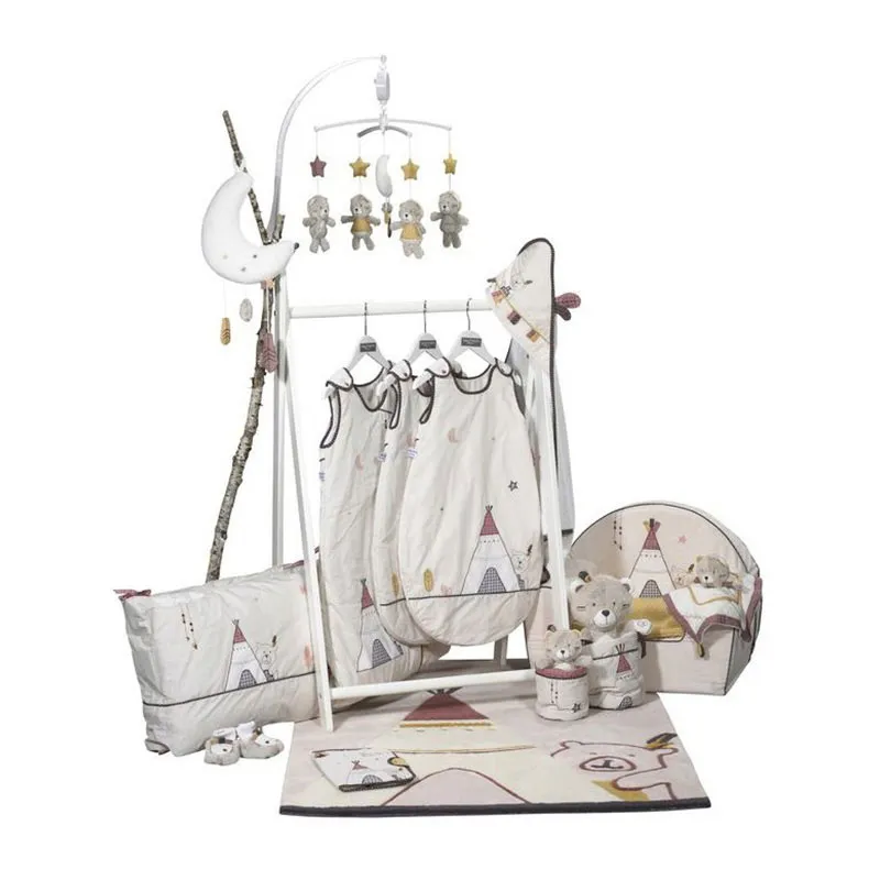 Mobile musical Timouki Blanc/Beige - 55,5x36,5cm-3