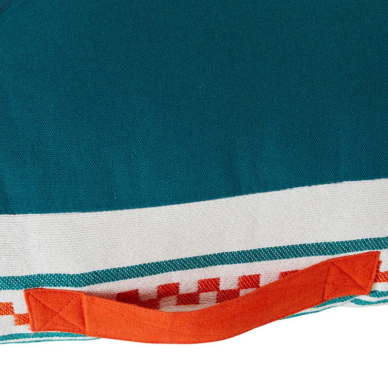 Coussin palette extérieur Yucatan Bleu canard - 120x80x15cm-2