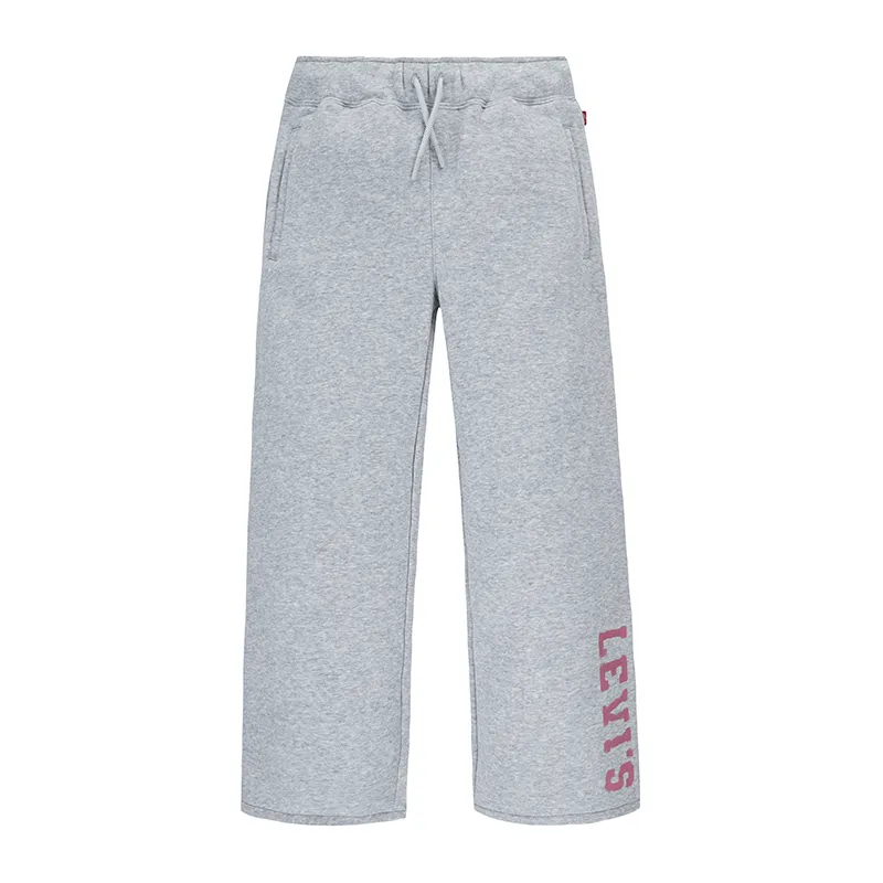 Pantalon polaire Enfant Wide leg - Gray Heather-0