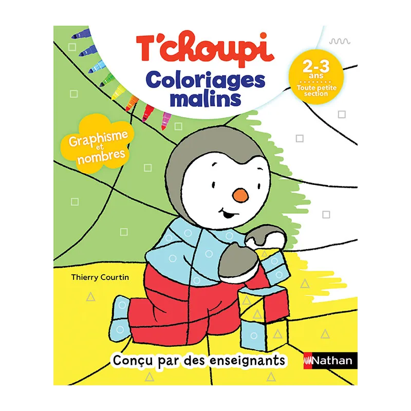 T'Choupi Coloriages mâlins Toute petite section - 2-3+-0