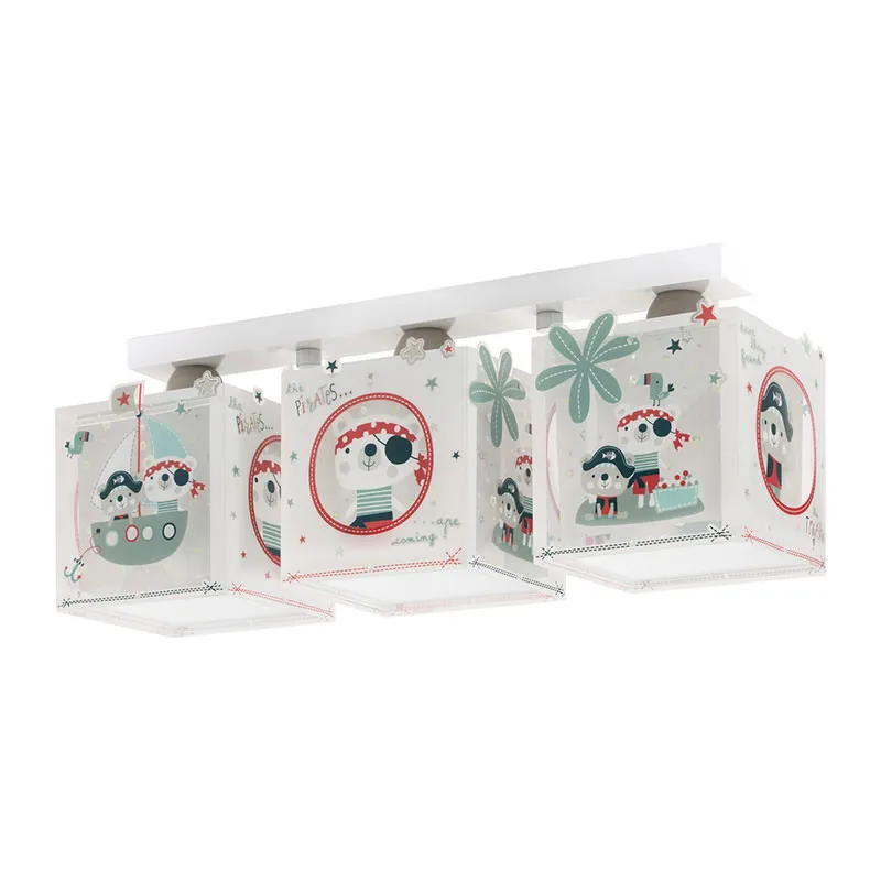 Plafonnier 3 lampes The Pirates - 51x15x20,5cm-4