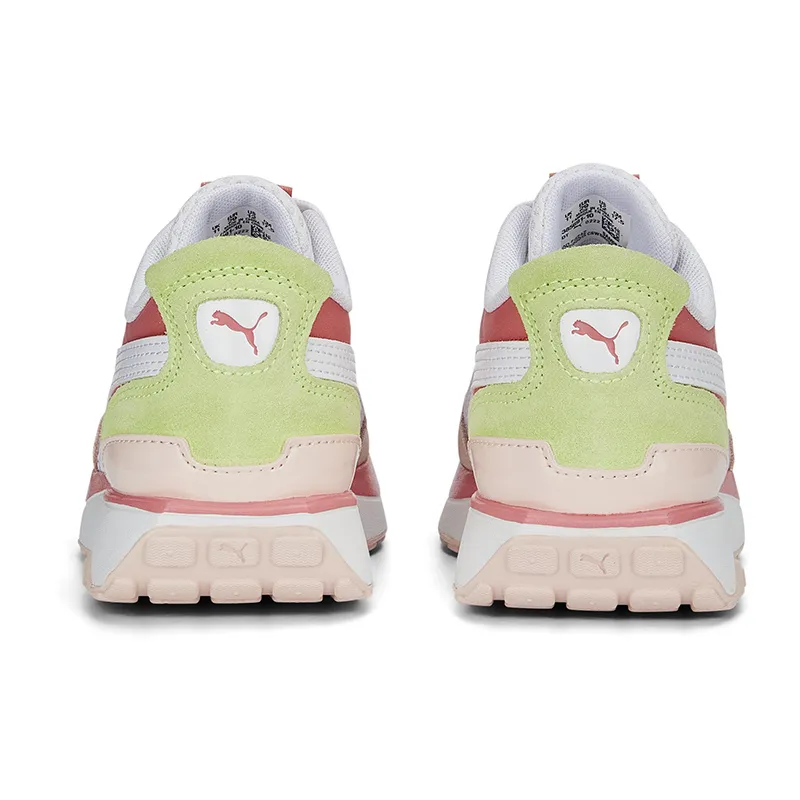 Baskets Fille Cruise Rider Peony - Rose/Blanc/Jaune fluo - PUMA-1