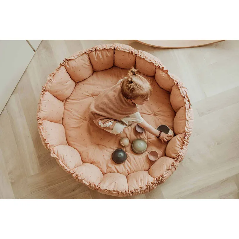 Sac à jouets/Tapis/Parc d'éveil 3en1 Bloom Fleuri - ø130cm-11