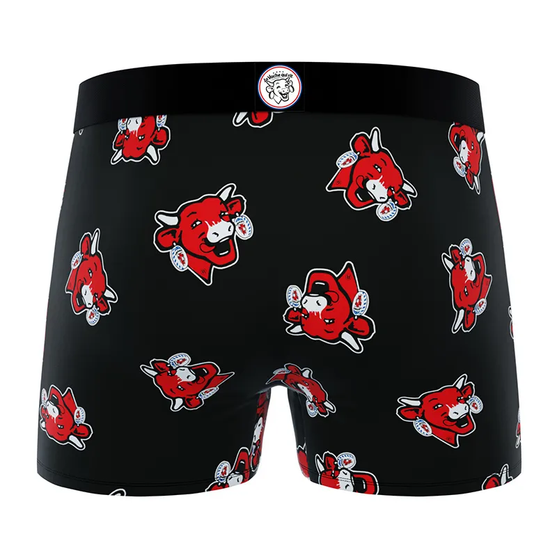 3 Boxers Homme La Vache qui Rit - Rouge/Noir-4