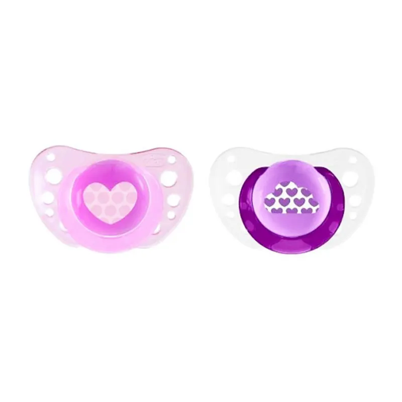 2 Sucettes Physio Air Silicone Rose - 6-16m-0