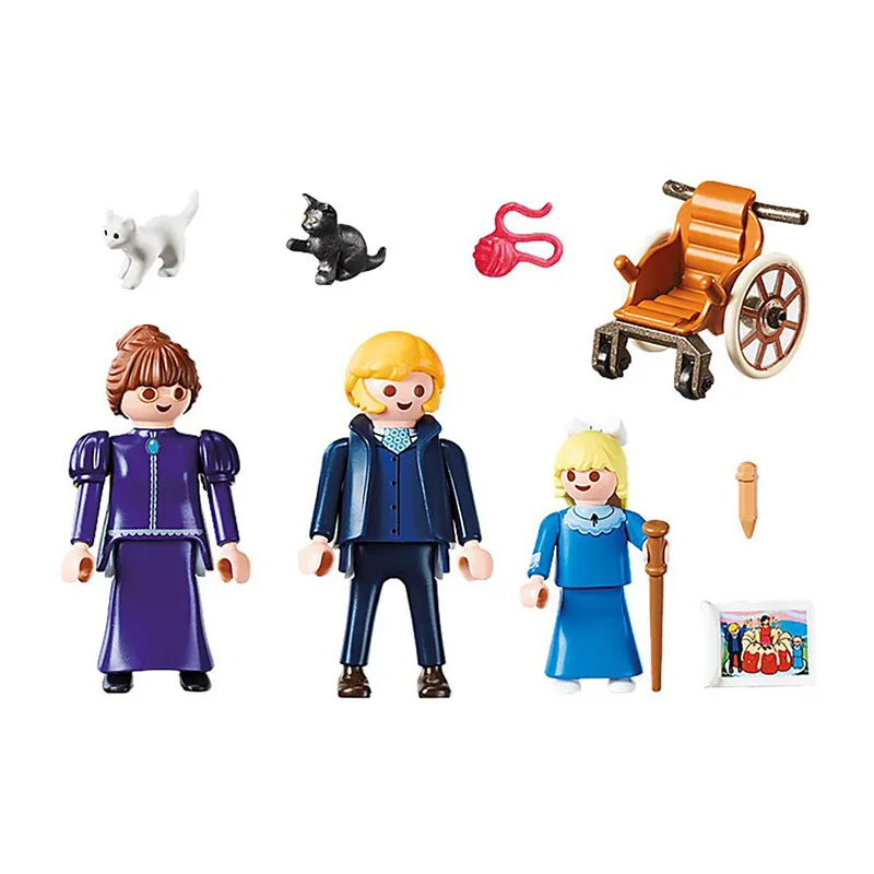 Clara son père & Mlle Rottenmeier 19pcs Heidi - 4+-1