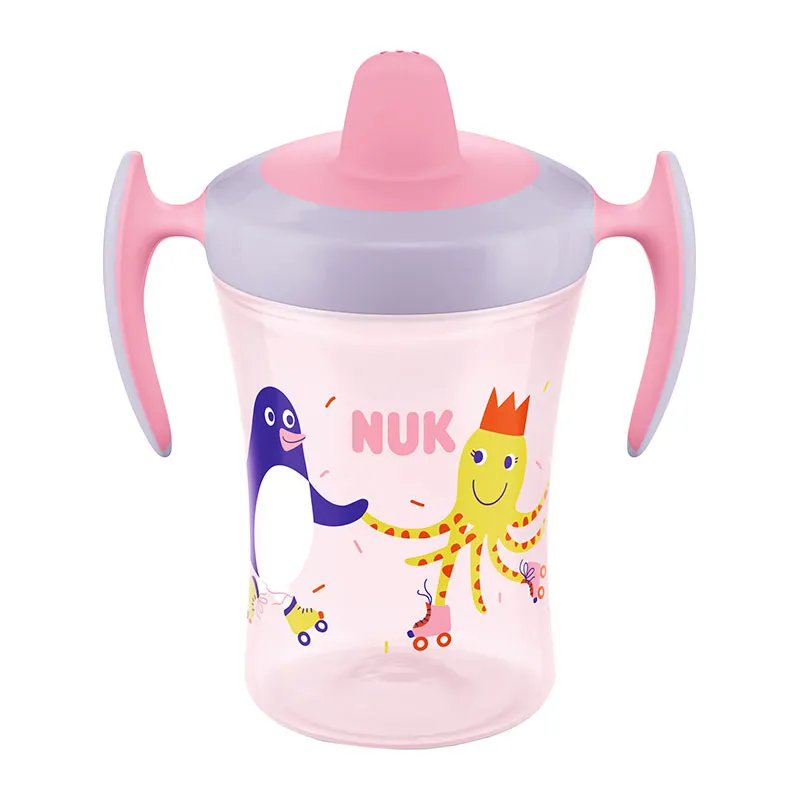 Tasse d'apprentissage à poignées Trainer Cup Rose - 6m+-0