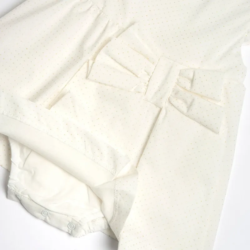 Robe MC Plumetis - Blanc-1