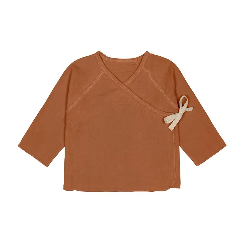 Kimono en mousseline Coton BIO Rust - Lassig-0