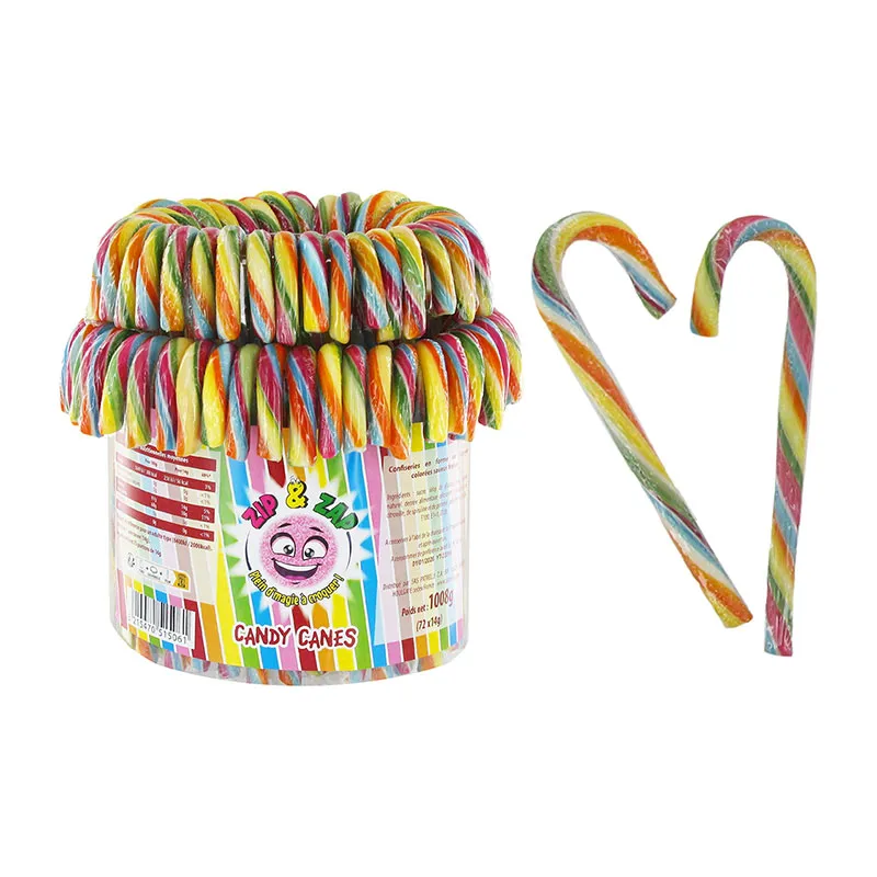 Candy canes multicolores Fraise - 72pcs-0