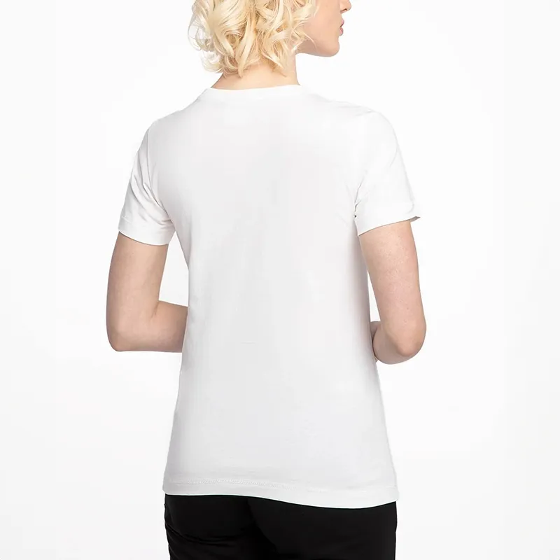 T-shirt Femme Logo Maxi - Blanc/Noir-1