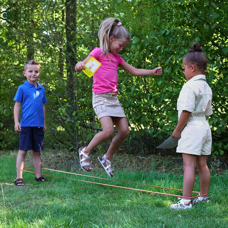 Jeu de défis Saut élastique Animaux 29pcs - 36m+-1