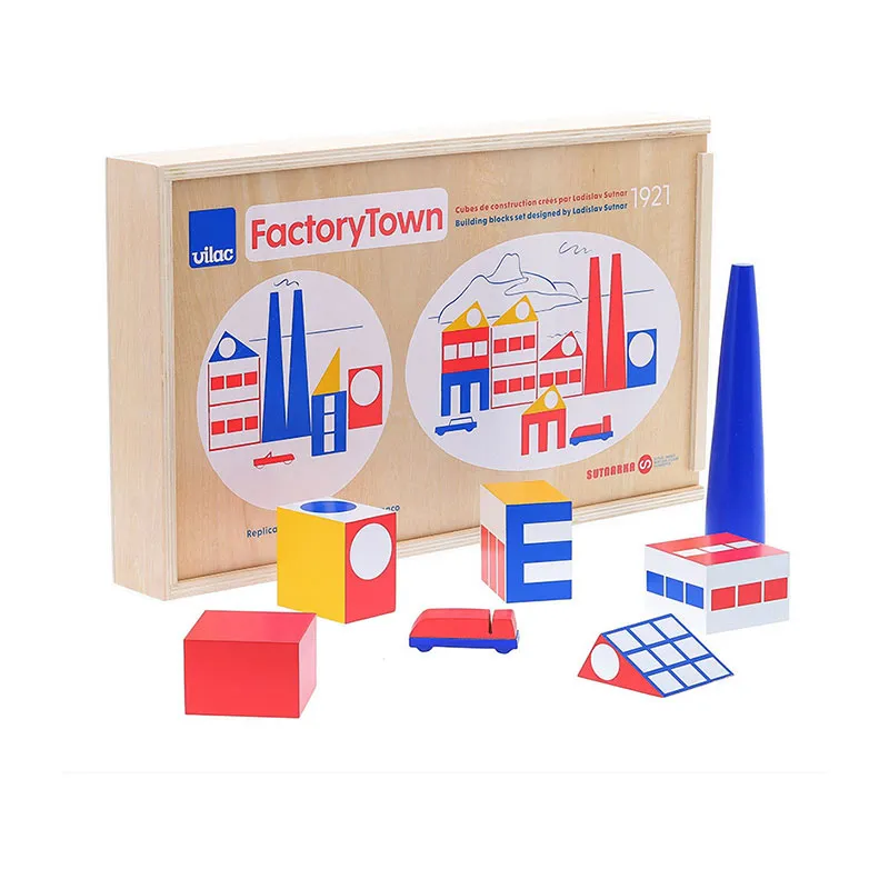 Cubes Factory Town Ladislav Sutnar 33pcs - 24m+-5