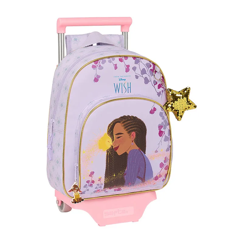 Sac à dos + trolley Wish, Asha et la bonne étoile - 34cm/10L-0