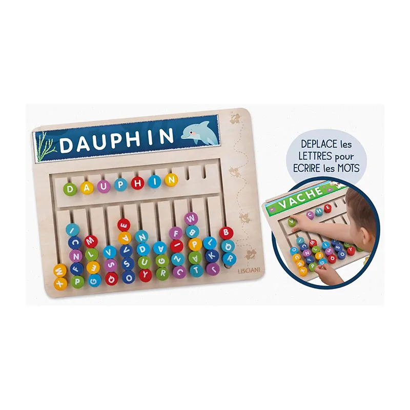 Jeu création de mots Montessori - 36m+-1