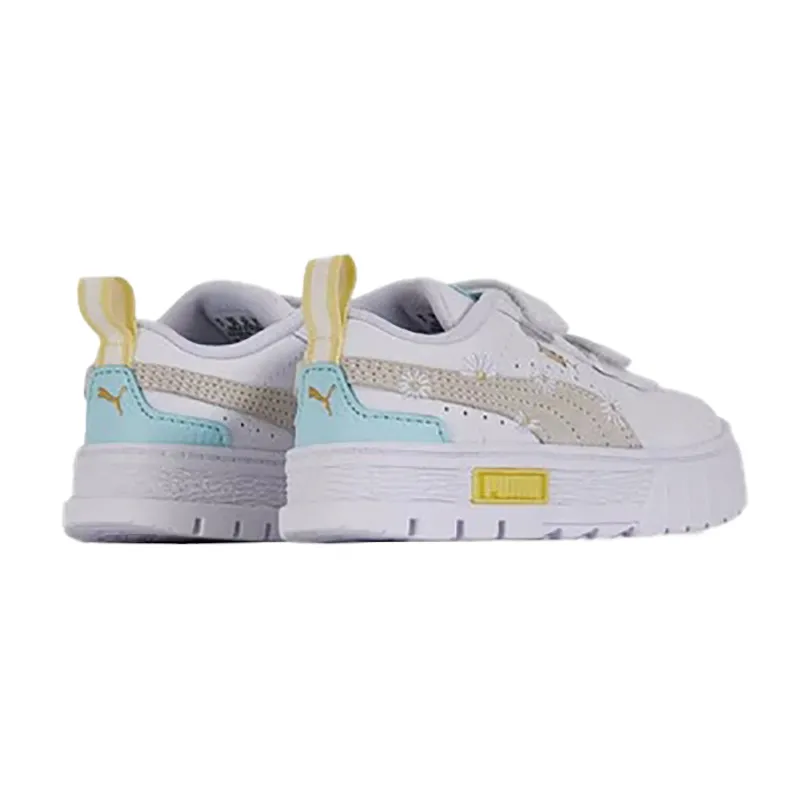Baskets Bébé Mayze Daisy Puma - Blanc/Jaune-1