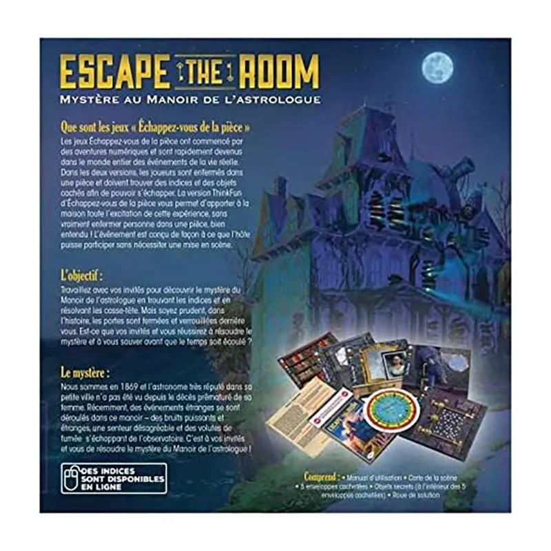 Jeu Escape the Room Mystère au Manoir de l’astrologue - 10+-1
