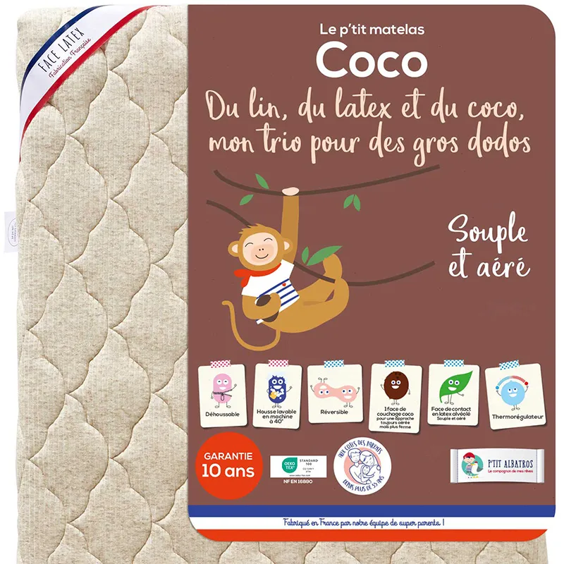 Matelas Coco + Valisette offerte - ép. 12cm-1