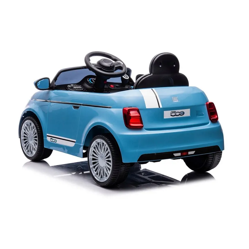 Voiture à batterie Fiat 500e Bleu - 36m+-5