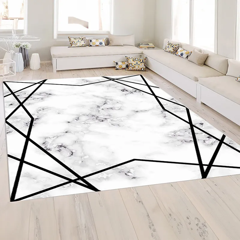 Tapis Croisé Noir-0