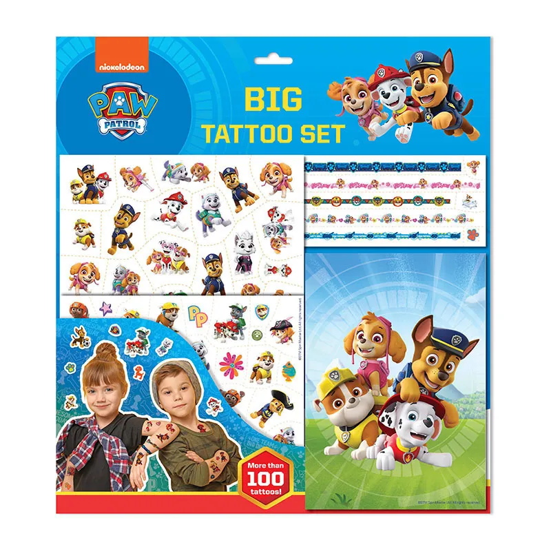 Kit Tatouages Pat'Patrouille 100pcs - 36m+-0