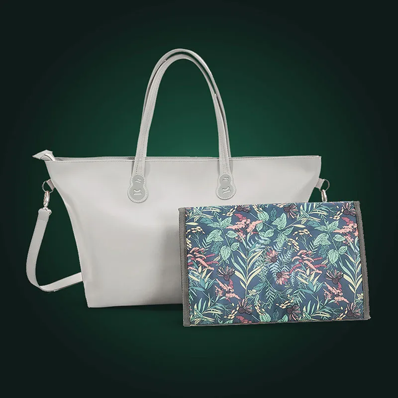 Sac pour poussette Treasurebag - Gris clair-7