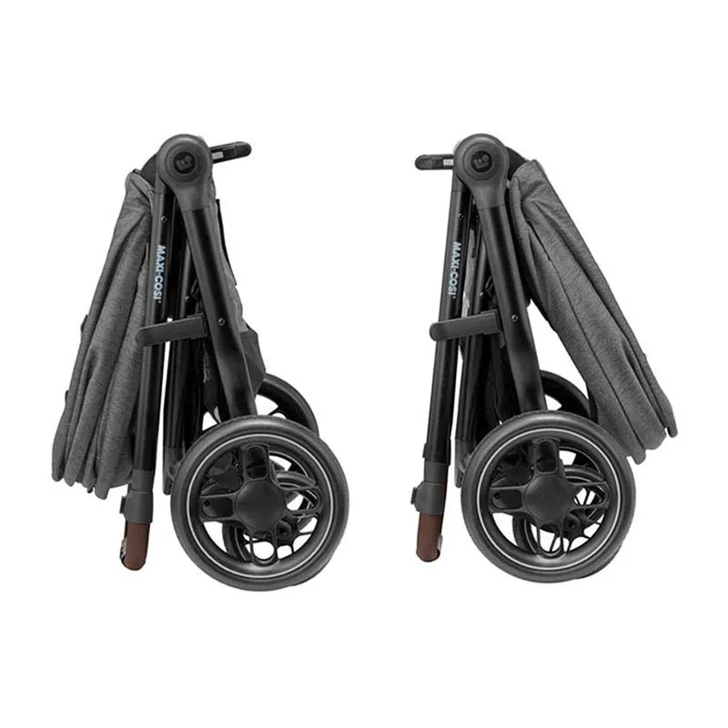 Trio Poussette Compacte Street + Cosi Cabriofix + Base + Nacelle Oria + Adaptateurs Grey - 0m+-4