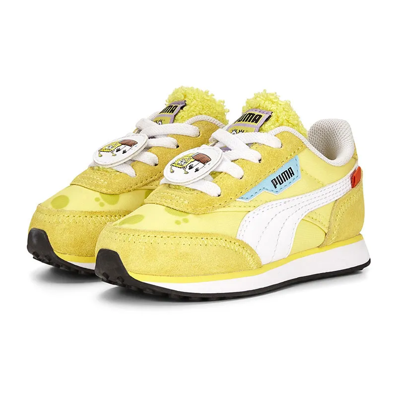 Baskets Bébé Future Rider Bob L'Éponge Puma - Jaune/Blanc-0