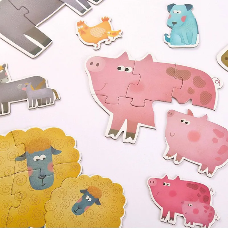 Mon 1er Puzzle Animaux/Bébé 21pcs - 24m+-1