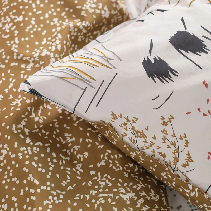 Parure 3pcs Coton Paysage de campagne-1