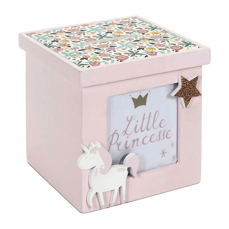 Tirelire Cube bois Rose - 60x40x11,5cm-0