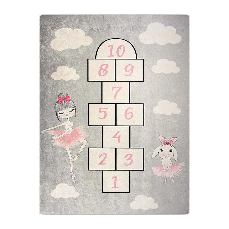 Tapis Enfant Marelle Princesse - Plusieurs dim. dispos-0