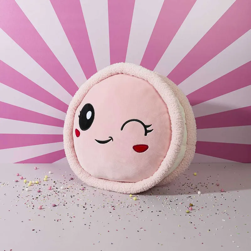 Peluche Macaron Rose Kawaii - ø36cm-1