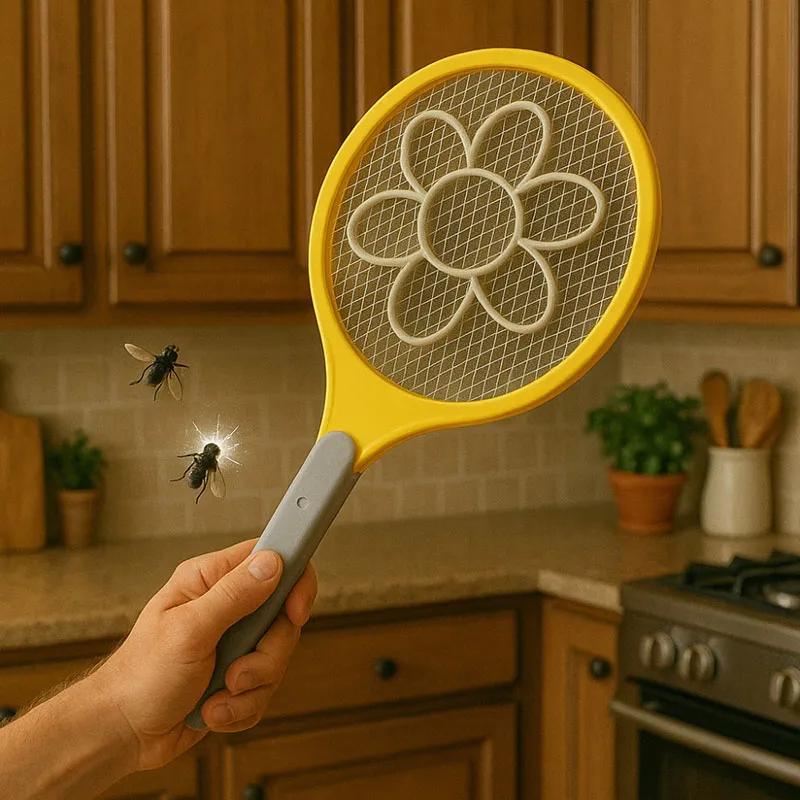 Raquette anti-moustique électrique - 48cm-6