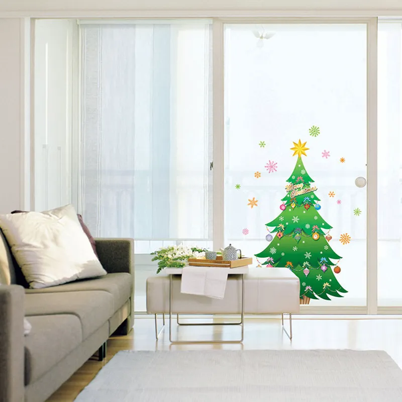 Stickers - Sapin de Noël & étoiles-1
