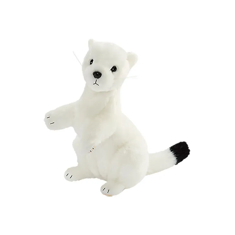 Peluche Hermine blanche Anima - 23cm-0