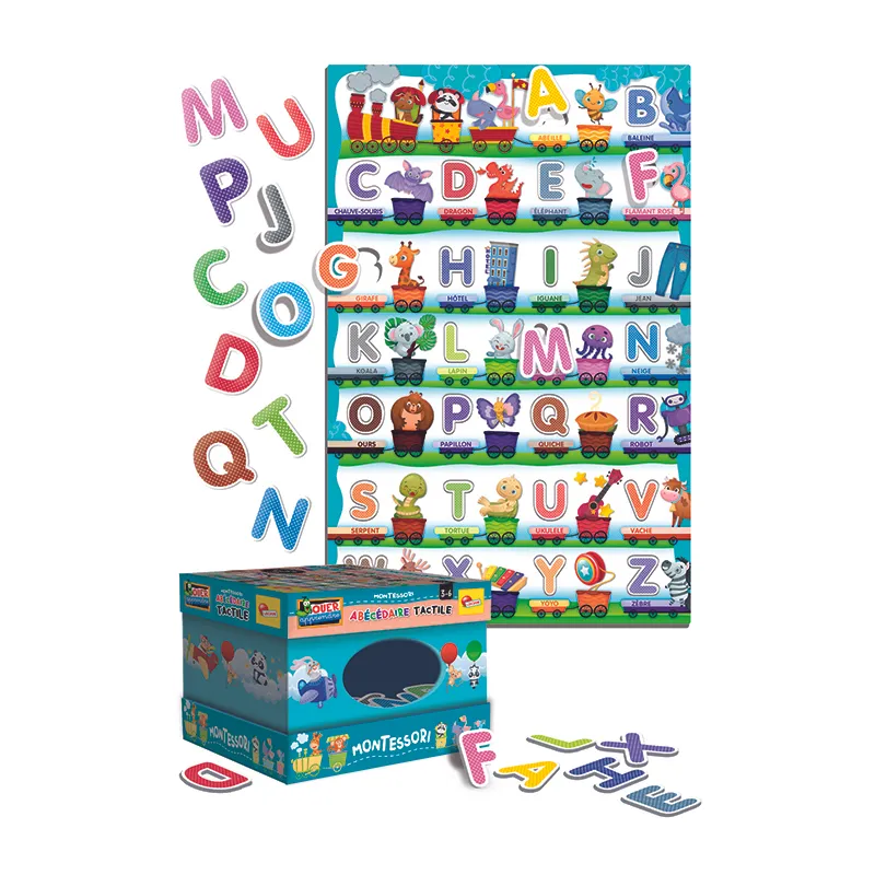 Jeu Montessori l'alphabet tactile - 36m+-1