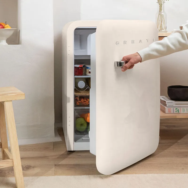 Réfrigérateur Retro-style 107L - Beige-0