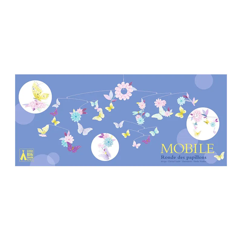 Mobile papier Ronde des papillons - 0m+-2