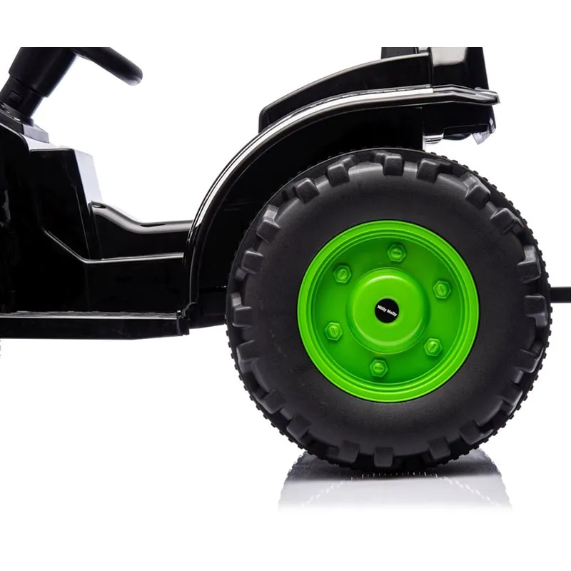 Tracteur à batterie avec remorque Farmer Vert - 36m+-6
