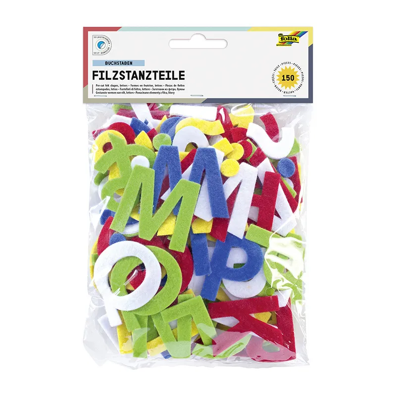 150 autocollants feutrine - Lettres-0